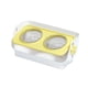 thumbnail image 5 of Comederos para perros y gatos, elevados y estables, 3 alturas ajustables para el cuello en interiores. Amarillo, 5 of 9