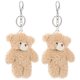 thumbnail image 1 of Cute Plush Bear Keychain 2pcs Adorable Stuffed Animal Key Rings for Bags, Backpacks, and Car Keys Unique Design Decorative Pendant with Material, 1 of 2