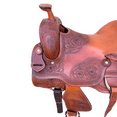thumbnail image 3 of Western Adult Ranch Horse Saddle – Premium Oily Leather Saddle with Double Skirt (Sizes 14",15",16",17), 3 of 5