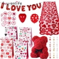 thumbnail image 2 of Forma de corazón de amor de látex globo colgante oso regalo de día de San Valentín decoración para bodas y compromisos novia Rosa bolsa de regalo, 2 of 4