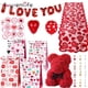 thumbnail image 2 of Forma de corazón de amor de látex globo colgante oso regalo de día de San Valentín decoración para bodas y compromisos novia Rosa bolsa de regalo, 2 of 4
