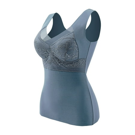 

QWANG Women s Thermal Vest Fleece Thickened Thin Velvet Shaping Thermal Underwear