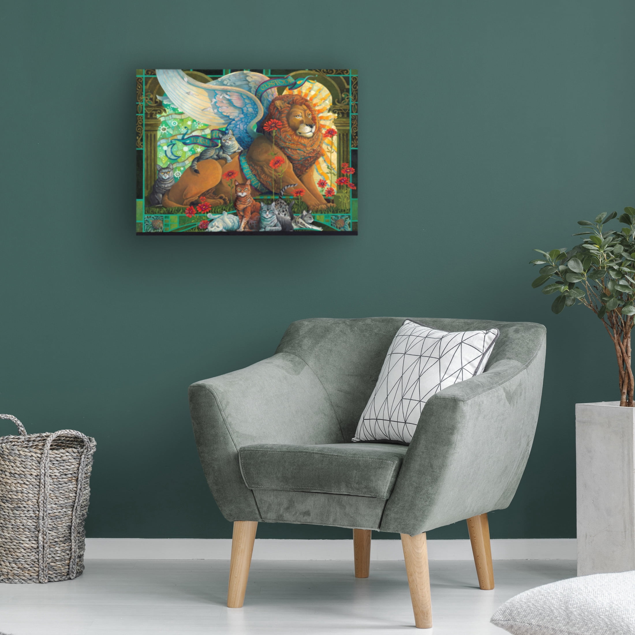 Canvas Wall Art - David Galchutt 'The Protector' Wall Art for Living Room, Bedroom, or Office Décor by Trademark Fine Art - 19 x 14 Inches
