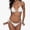 !White, variant on TEVEQ Women's Solid Color Triangular Cup Bikini Neck Strappy Two Swimsuit Swim Suits for Women 2025 Bikini Sets for Women Bathing Suit for Women Bikini 2025 New Triangle Bikini Sets Black L