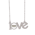thumbnail image 1 of Yeux Lunettes Apparence Bel Amour Collier Pendentif Charme Bijoux, 1 of 3
