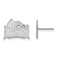thumbnail image 1 of 14k White Gold LogoArt Official Licensed Collegiate Drexel University Small Post Earrings, 1 of 3