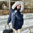 thumbnail image 3 of Black*Friday Sale ChaoHeng Winter Puffer Coats for Women Clearance Women's Thickened Mid-Length Hooded Puffer Coat,Quilted Insulated Jacket for Cold Weather, 3 of 4