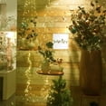 thumbnail image 3 of Haz de luz LED, 2M 400 LED luces de cadena decorativas impermeables, energía solar, 8 modos, cadena de luz blanca cálida para jardín, fiesta, Navidad, boda JM  JM, 3 of 5