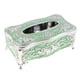 thumbnail image 1 of Caja de pañuelos de estilo europeo para sala de estar, con funda de lujo para servilletas Astilla verde, 1 of 9