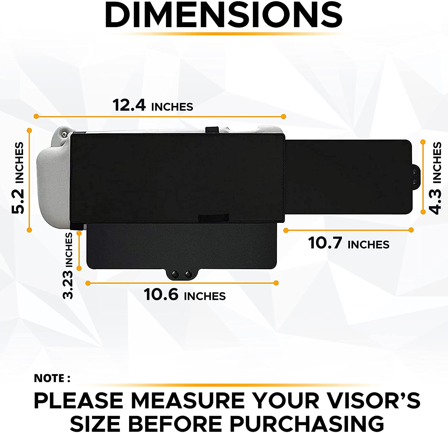EcoNour Upgraded Car Visor Extender Sun Blocker | Polarized Anti-Glare Car  Windshield Visor Extension Offers Sun Glare Protection for Safe Driving 