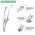 thumbnail image 2 of Uxcell 3 Pcs Pinzas para BBQ Coreanas y Japonesas 10" Acero Inoxidable Plata, 2 of 6