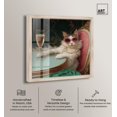 thumbnail image 2 of Kitty Glam Drink Shadowbox Print Cats Wall Art by Art Remedy, Blonde Frame, 20 x 20, 2 of 6