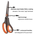 thumbnail image 6 of 8 in Titanium Non-Stick Stainless Steel Scissors,Non Pointed Scisors with Comfort Soft Grip,Office Craft Scissors for DIY Home Use 4 Pack, 6 of 8