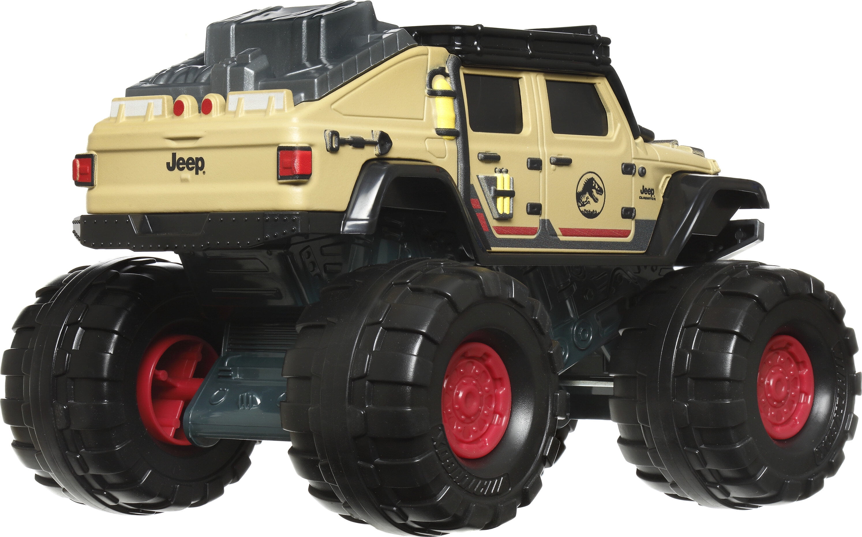 ​Matchbox Jurassic World Dominion Jeep Gladiator 1:24-Scale Truck with Large Wheels, Toy Gift and Car Collectible for Dinosaur Fans​