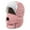 Pink, variant on Winter Trapper Hat with Ear Flaps for Men and Women, Warm Thermal Hat for Cold Weather Outdoor Activities, Detachable Face Cover for Winter Comfort and Protection