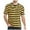 Yellow, variant on Mens Striped Shirts Short Sleeve T-Shirts Striped Black White Summer Holiday Travel Basic Casual Pullover Crew Shirt Tops