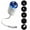 B, variant on Galaxy Sky Night Light Projector, 2-in-1 Portable with 3 Projection Films, 360° Adjustable Brightness Control Eye‑Caring LED Night Light for Adults Bedroom Home Ceiling Car Decor Gift