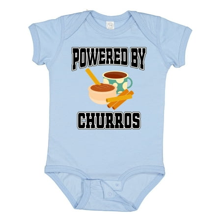 

Inktastic Powered by Churros and Chocolate Gift Baby Boy or Baby Girl Bodysuit
