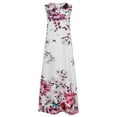 thumbnail image 4 of Puntoco Dress Clearance Women's Long Dress with Striped Floral Print Sleeveless Maxi Dress Red XXL(XXL), 4 of 9