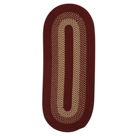 

Torrey Cedar Natural/Red Braided Runner Rug - 2 6 x 12 Runner