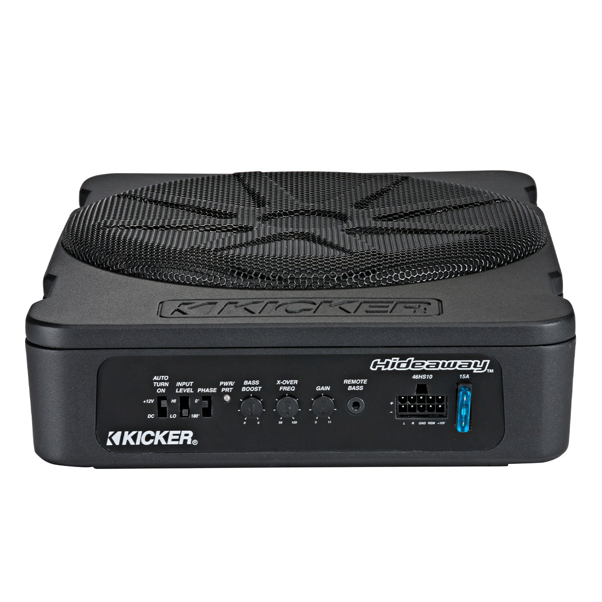 Kicker Hideaway Series 10 Inch Compact Powered Subwoofer with