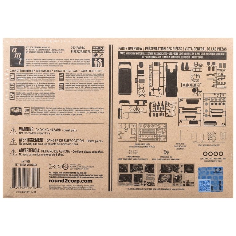 AMT Dungeons and Dragons Chevy Van Model Kit, 1/25 Scale - Walmart.com