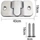 thumbnail image 2 of 24 Pieces Sofa Furniture Connector, Embedded Concealed Mounting Bracket With 48 Screws, Stainless, 2 of 5