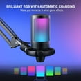thumbnail image 4 of FIFINE A6T Gaming Microphone Kit for PC Computer PS5/4, USB Streaming Microphone with 192kHz High-Res, Boom Arm, RGB, Condenser, Mute, Gain Control, 4 of 12
