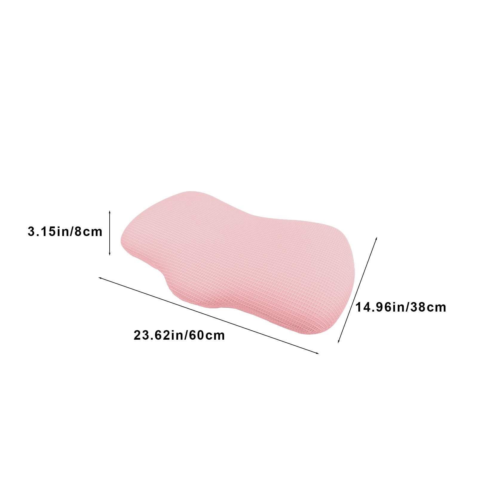 Deep Sleep Cooling Neck Pillow, Cervical Neck Support Pillow for Pain Relief with Zero-Pressure Tech & Built-in Springs Design, Ergonomic Contour Memory Foam Pillows for Back&Side Sleepers - Pink