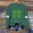 thumbnail image 6 of Craaazy Women's Crewneck Long Sleeve Sweatshirts St. Patrick's Clothes Gifts, 6 of 6