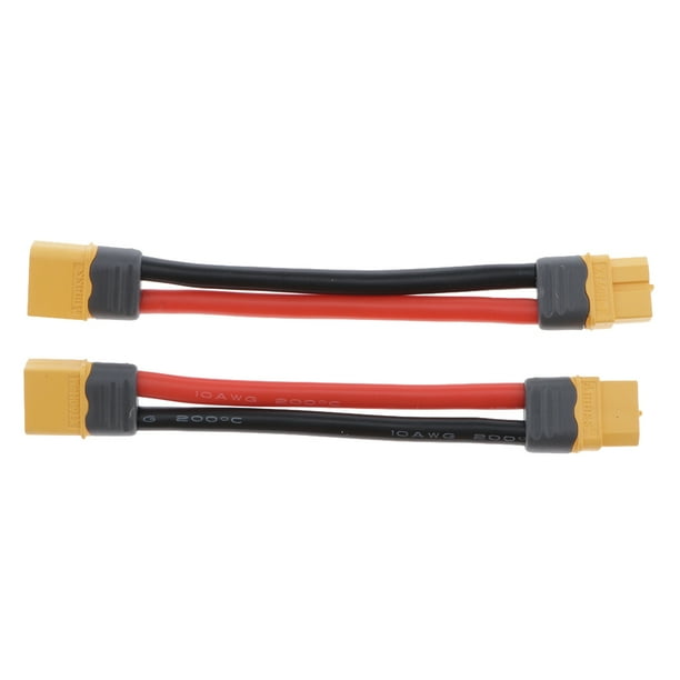 Lots 2 RC Drone ESC XT60 Plug Male to Female Connector Extension Cable 10AWG