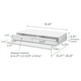 thumbnail image 7 of Yamazaki Home Countertop Drawer with Pull-Out Shelf - Wide, White, Steel, 7 of 7