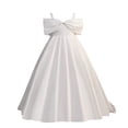 thumbnail image 3 of Fozruso Girls' Casual Dress Girls' Party Dress With Satin Bodice Sleeveless Bow Detail Wedding Birthday Dress,10-11 Years, 3 of 7