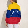 thumbnail image 2 of Flag of Venezuela Long Sleeve Blouse Woman Streetwear Casual Shirts Summer Oversize Woman Streetwear Clothing Birthday Present, 2 of 7