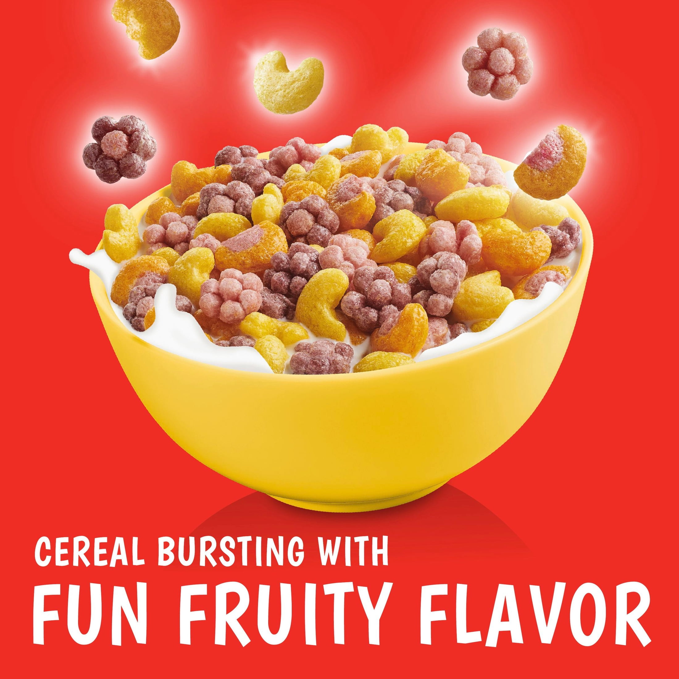 (3 pack) Trix Breakfast Cereal, 6 Fruity Shapes, Made with Whole Grain, 35 oz Resealable Bag