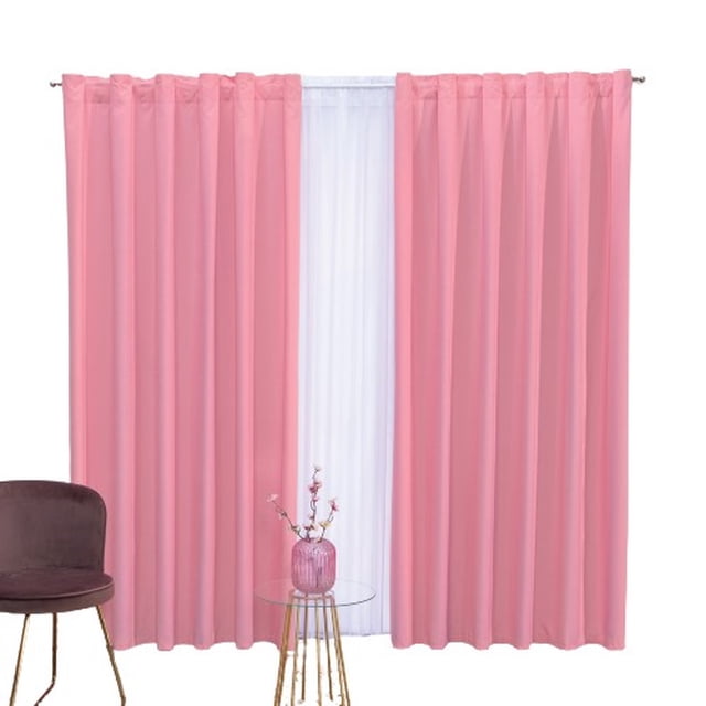 Cortina Decorativa Colchas Concord Neo Rosa Estándar