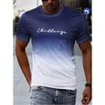 thumbnail image 7 of Vintage Men‘s T-shirts 3D Gradient Print Short-sleeve Tops Summer Casual Street Hip Pop T Shirt Fashion Oversized Loose Clothing, 7 of 7