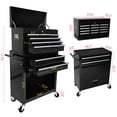 thumbnail image 5 of Tcbosik 8-Drawer Rolling Tool Chest, Tool Storage Cabinet w/Lockable Wheels and Detachable Top, Tool Organizer Box for Garage Warehouse Repair Shop, Black, 5 of 8