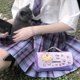 thumbnail image 1 of Estuche Estuche para lápices Kawaii, estuche grande para bolígrafos de papelería escolar coreana (morado Donut), 1 of 5