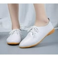 thumbnail image 4 of Women's Shoe Leather Classic Lace Up Dress Low Flat Heel Oxford, 4 of 4