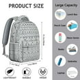 thumbnail image 6 of Boho Aesthetic Laptop Backpack - Trendy Tribal Print, 17 Inch Sleeve, Durable Oxford Fabric, Ideal for College Students & Professionals, 6 of 6