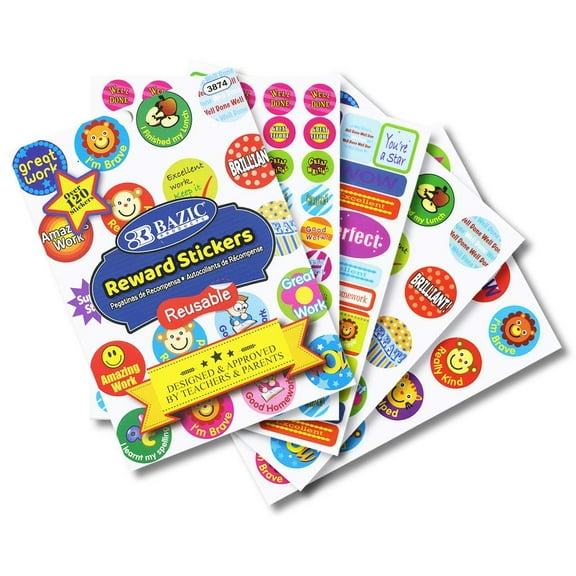 BAZIC Reward Plastic Sticker Book [3874]