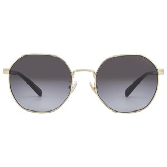 Coach Black Round Women\'s Sunglasses with Gradient Lenses Coach Sunglasses Women main image 3
