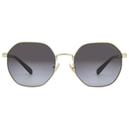 COACH HC7147 90058G Ch556 Shiny Light Gold Grey Grad 56 mm Women's Sunglasses
