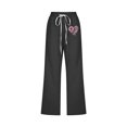 thumbnail image 3 of BangWanChi Leggings for Women Capri Capris Pants for Women Casual Summer Cotton Linen 3/4 Pants Wide Leg Capris Lightweight Baggy Cropped Trousers, 3 of 3