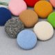 thumbnail image 3 of Xiao Hua Botones de felpa, 50 piezas, 24L, rojo oscuro, cierres de costura, juego de botones para tela, botones decorativos y para manualidades, cierres de tela reutilizables con poliéster y metal., 3 of 5