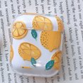 thumbnail image 2 of Protective Case Cover for Airpods Transparent Lemon Strawberry Gardenia Pattern Wireless Bluetooth Earphone Anti-fall Cases, 2 of 4