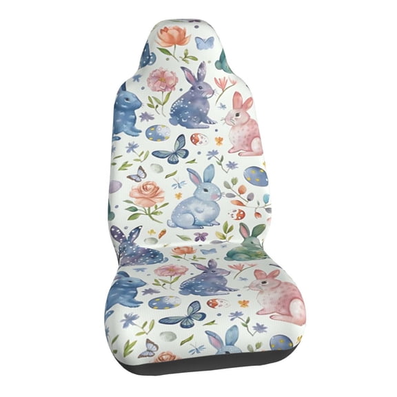 Rabbit And Egg Car Seat Covers Stretch Car Seat Protectors Universal Fit