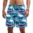 thumbnail image 1 of Shorts De Playa Con Estampado 3d De Tiburones, 1 of 4