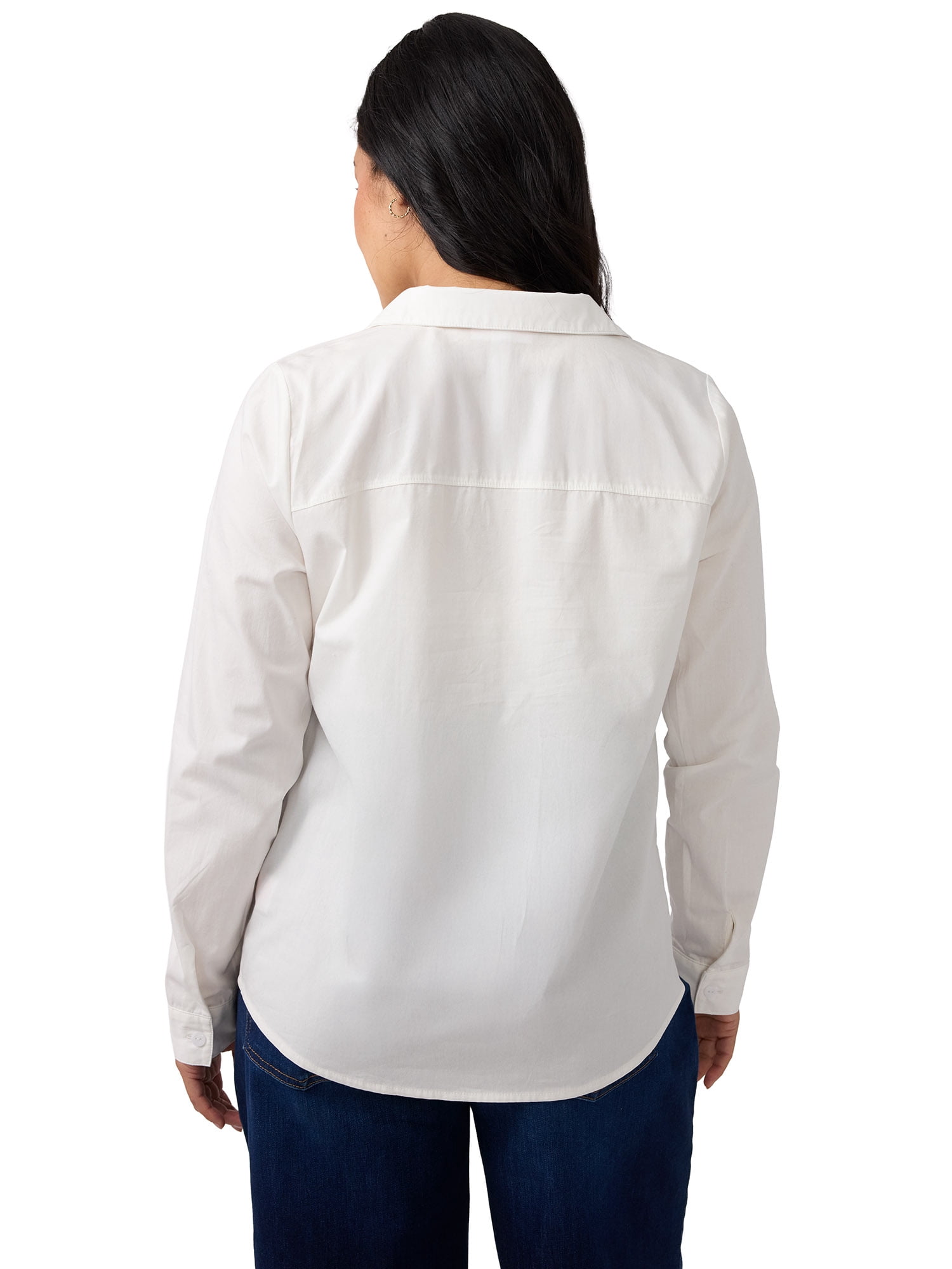 Ingrid & Isabel For Every Belly Women’s Maternity Tie Front Cotton Shirt, Sizes S-XXL